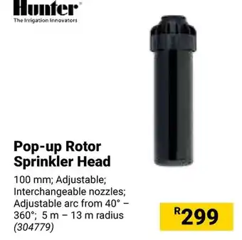 Builders Warehouse Hunter Pop-up Rotor Sprinkler Head offer