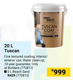 Builders Warehouse FIRED EARTH Tuscan offer