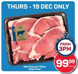 Pick n Pay Bulk Club and T-Bone Steak Pack offer