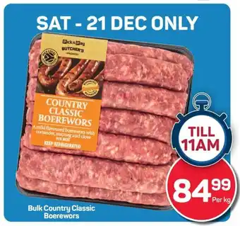 Pick n Pay Bulk Country Classic Boerewors offer