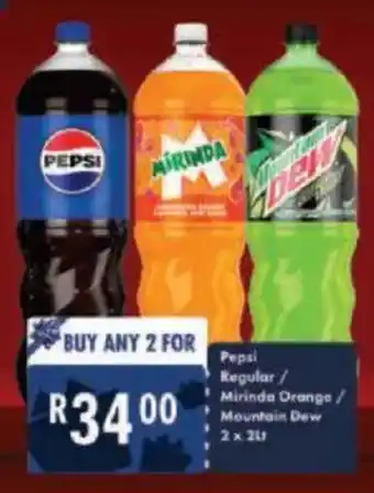 President Hyper Pepsi Regular/ Mirinda Orange/ Mountain Dew offer