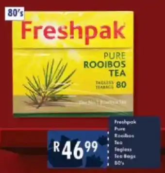 President Hyper Freshpak Pure Rooibos Tea Tagless Tea Bags offer