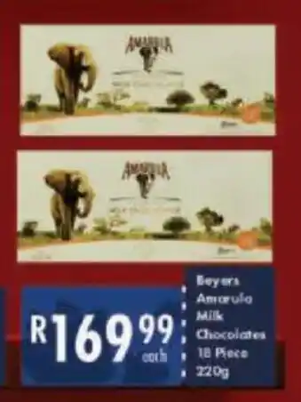 President Hyper Beyers Amarula Milk Chocolates offer