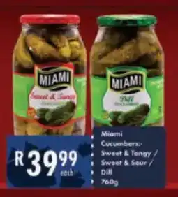 President Hyper Miami Cucumber Sweet & Tangy/ Sweet & Sour/ Dill offer