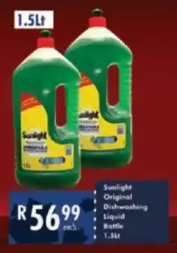 President Hyper Sunlight Original Dishwashing Liquid Bottle offer