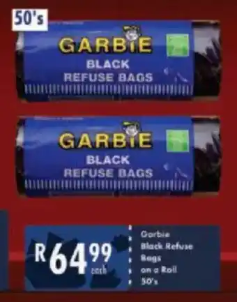 President Hyper Garbie Black Refuse Bags on a Roll offer