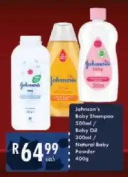 President Hyper Johnson's Baby Shampoo/ Baby Oil/ Natural Baby Powder offer