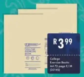 President Hyper College Exercise Books A4 72 page F/M offer