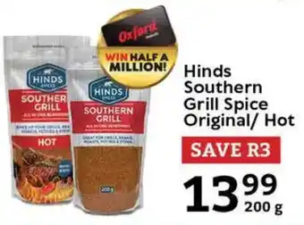 Oxford Freshmarket Hinds Southern Grill Spice Original/ Hot offer