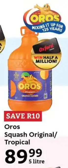 Oxford Freshmarket Oros Squash Original/ Tropical offer