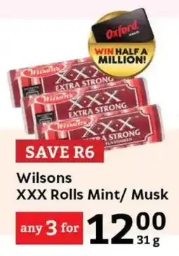 Oxford Freshmarket Wilsons XXX Rolls Mint/ Musk offer