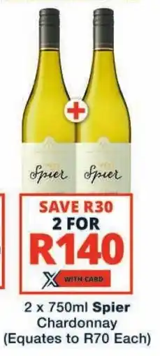 Checkers Liquor Shop Spier Chardonnay offer