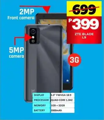 Choppies ZTE BLADE L9 offer