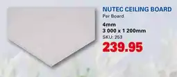 Cashbuild Nutec ceiling board offer