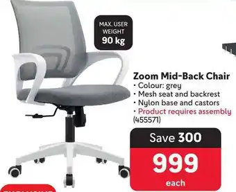 Makro Zoom Mid-Back Chair offer