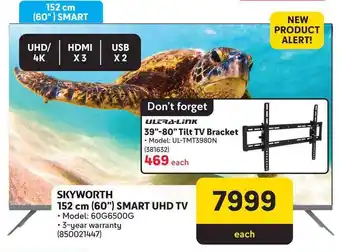 Makro SKYWORTH 152 cm (60") SMART UHD TV offer