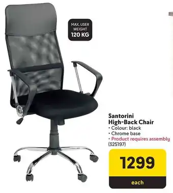 Makro Santorini High-Back Chair offer