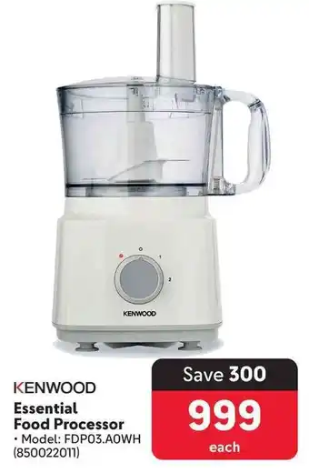 Makro KENWOOD Essential Food Processor offer