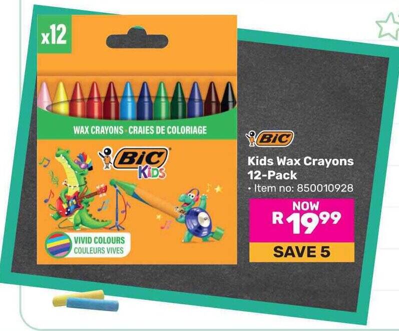 POLE TIP 12 X Swop Point Crayons For Kids, Wax Crayons, Colouring