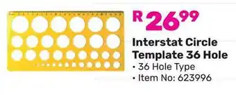 Game Interstat Circle Template 36 Hole offer