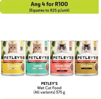 Makro PETLEY'S Wet Cat Food All variants offer