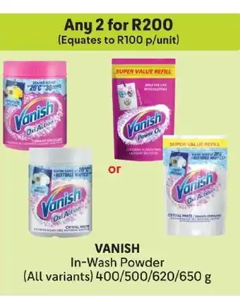 Makro VANISH In-Wash Powder offer