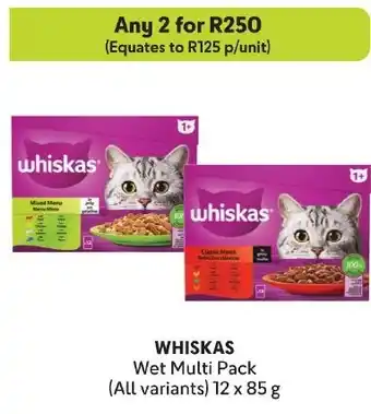 Makro WHISKAS Wet Multi Pack offer