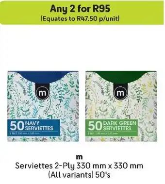 Makro m Serviettes 2-Ply offer