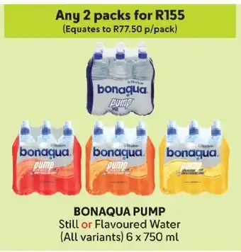 Makro BONAQUA PUMP Still or Flavoured Water offer