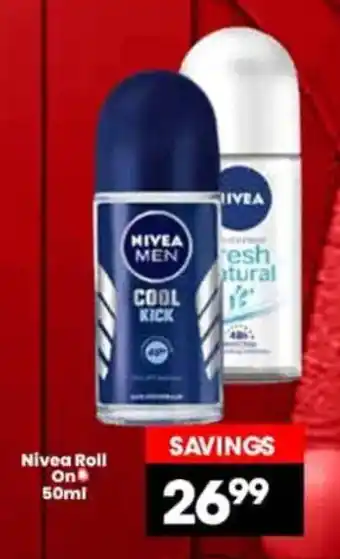 Super Save Nivea Roll On offer
