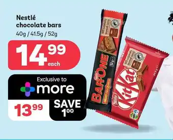 PEP Nestlé chocolate bars offer