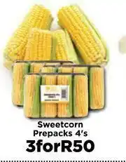 Food Lover's Market Sweetcorn Prepacks-For 3 x 4's offer
