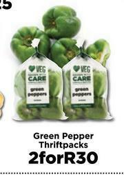 Food Lover's Market Green Pepper Thriftpacks-For 2 offer