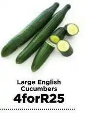 Food Lover's Market Large English Cucumbers-For 4 offer