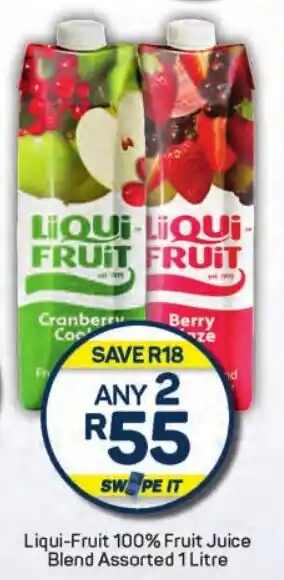 Pick n Pay Liqui-Fruit 100% Fruit Juice Blend Assorted offer