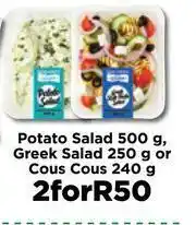 Food Lover's Market Potato Salad 500g, Greek Salad 250g Or Cous Cous 240g-For 2 offer