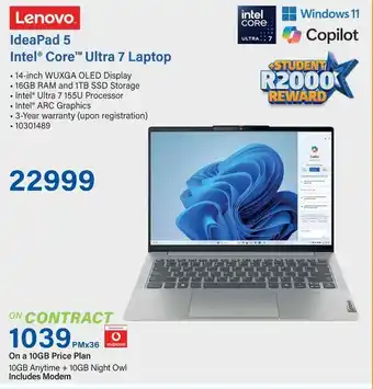 Incredible Connection Lenovo IdeaPad 5 Intel Core Ultra 7 Laptop offer