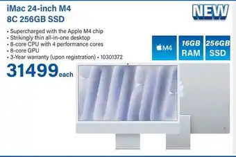 Incredible Connection iMac 24-inch M4 8C 256GB SSD offer