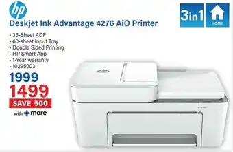 Incredible Connection HP Deskjet Ink Advantage 4276 AiO Printer offer