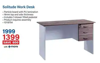 Incredible Connection Solitude Work Desk offer