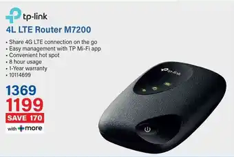 Incredible Connection Tp-link 4L LTE Router M7200 offer