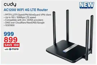 Incredible Connection Cudy AC1200 WiFi 4G LTE Router offer