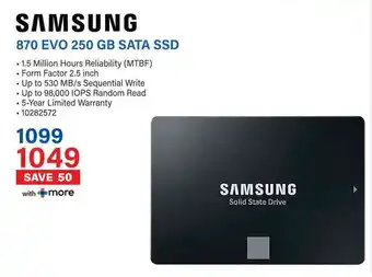 Incredible Connection SAMSUNG 870 EVO 250 GB SATA SSD offer