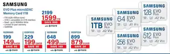 Incredible Connection SAMSUNG EVO Plus microSDXC Memory Card 1TB offer