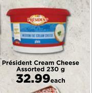 Food Lover's Market President Cream Cheese Assorted-230g Each offer