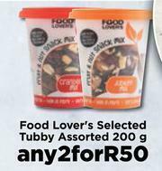 Food Lover's Market Food Lover's Selected Tubby Assorted-For Any 2 x 200g offer
