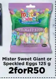 Food Lover's Market Mister Sweet Giant Or Speckled Eggs-For 2 x 125g offer