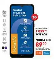 Edgars Nokia C10 3G offer