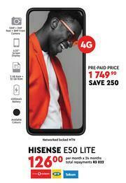 Edgars Hisense E50 Lite 4G offer