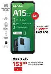 Edgars Oppo A15 4G offer